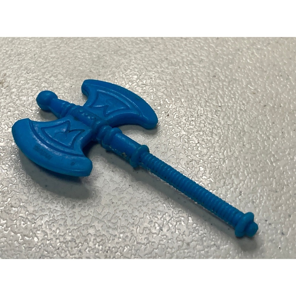 Vintage MOTU He-Man Accessory Pack Blue Battle Axe 5040-2239 Taiwan 1980s
